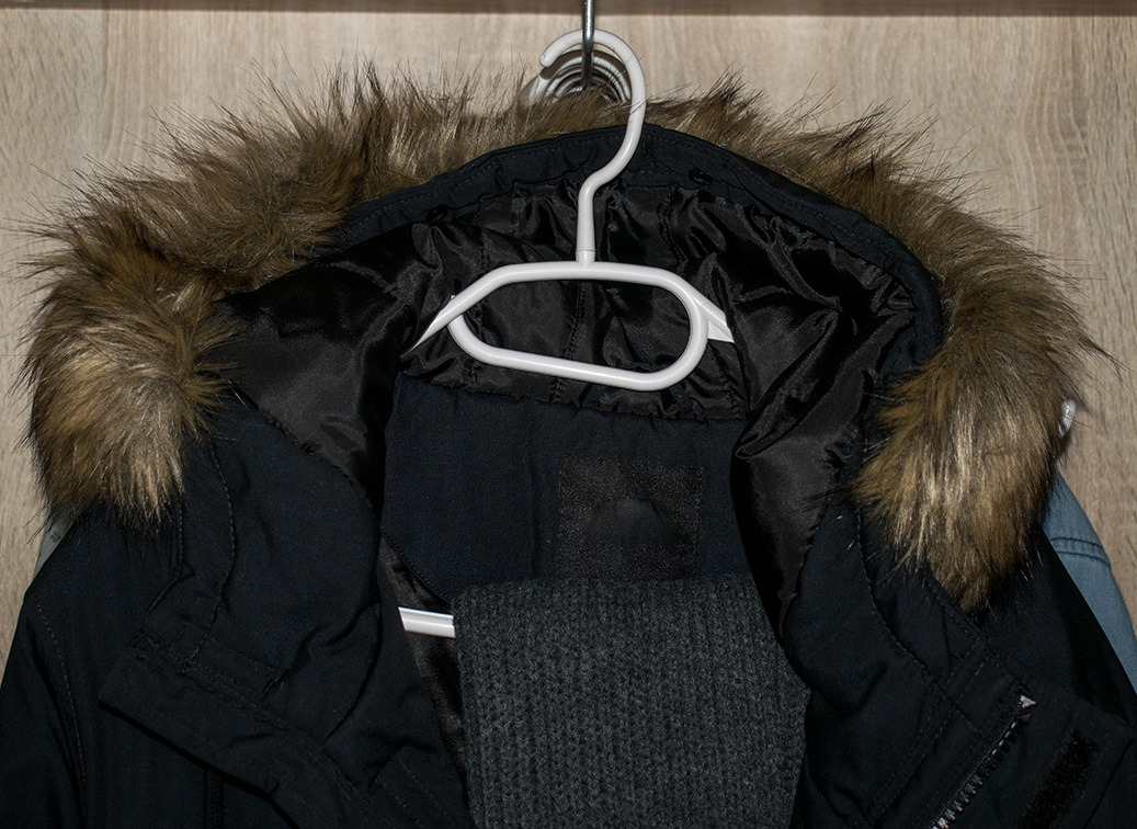 Winter Clothes In The Closet.